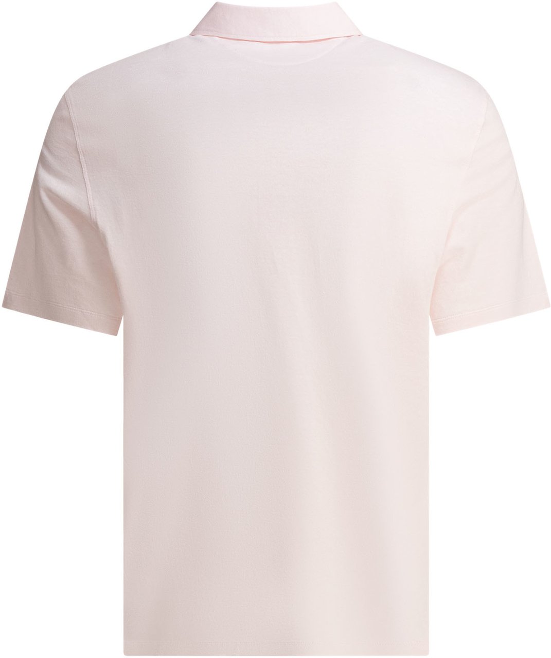 Brunello Cucinelli Cotton and linen pique polo shirt Roze