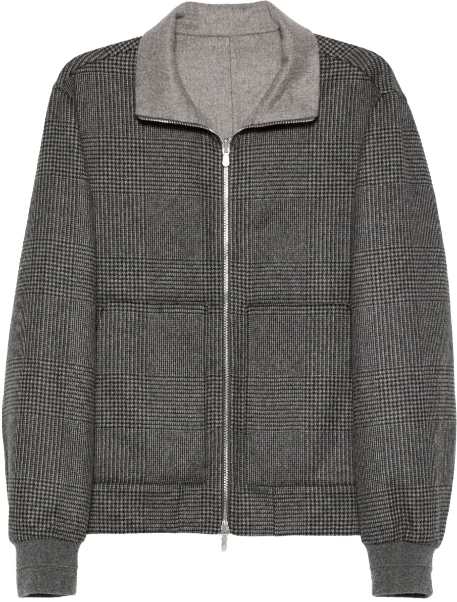 Brunello Cucinelli Coats Grey Grijs