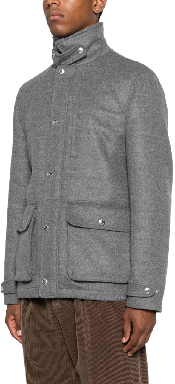 Brunello Cucinelli Coats Grey Grijs