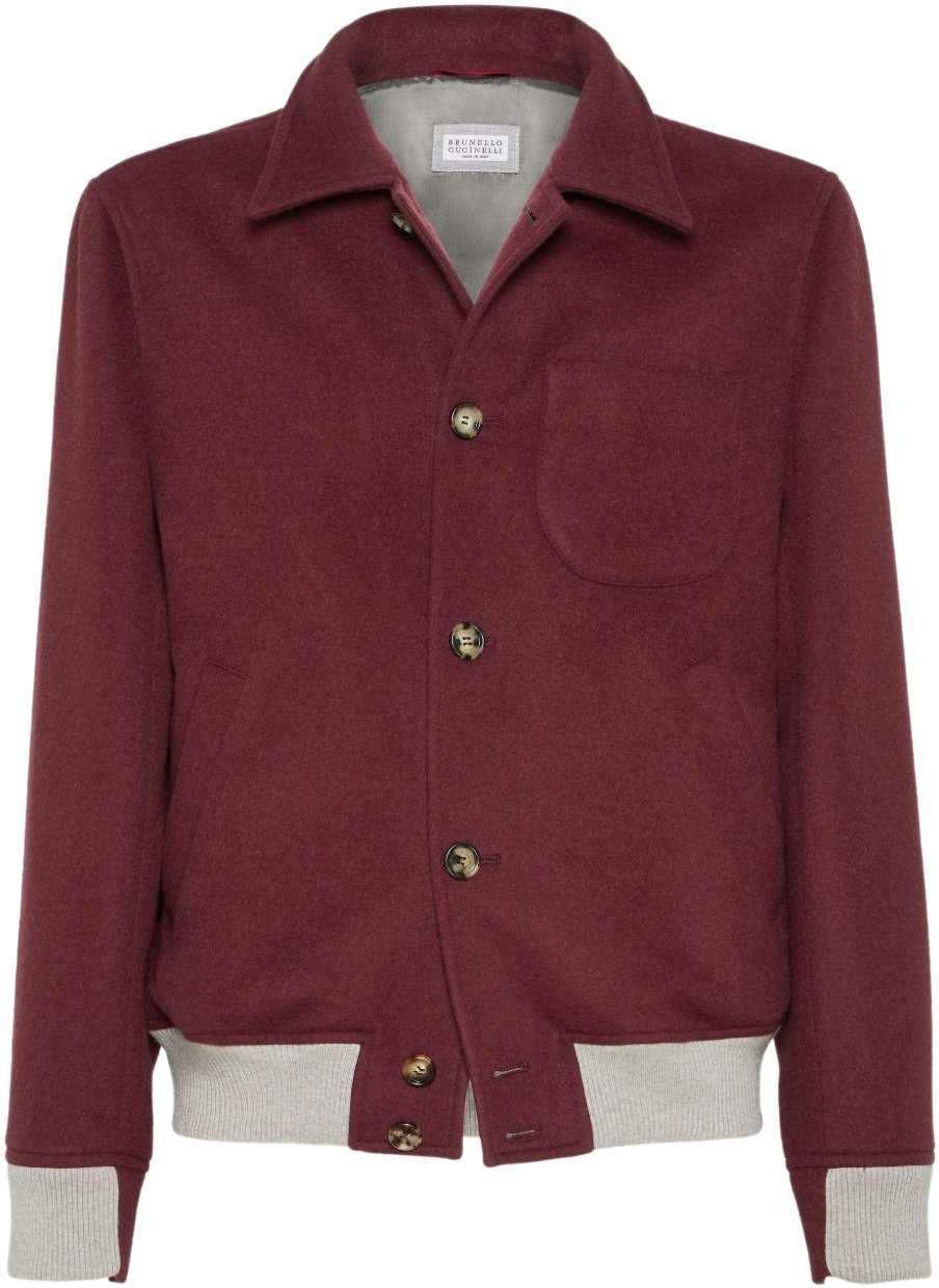 Brunello Cucinelli Coats Red Rood