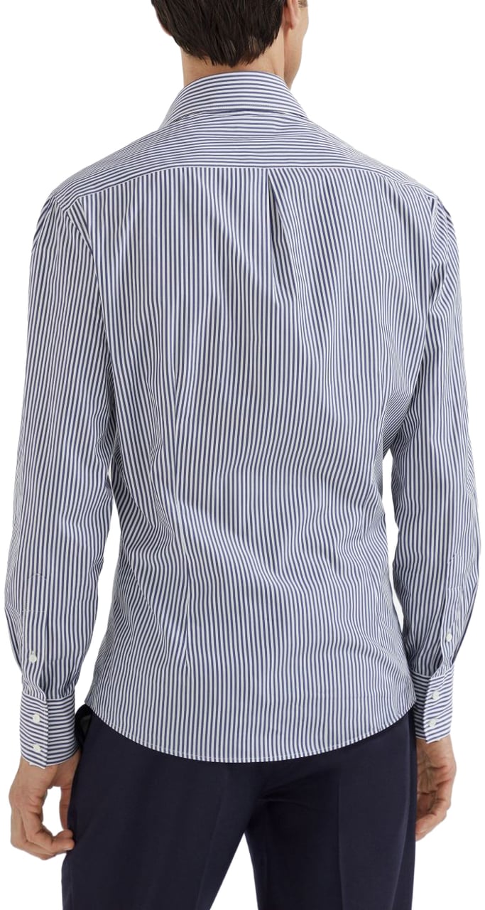 Brunello Cucinelli Shirts Blue Blauw