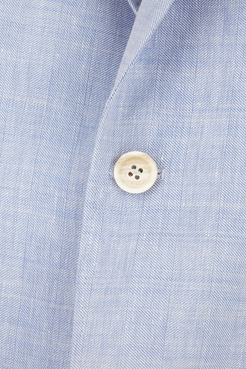 Brunello Cucinelli Brunello Cucinelli Light blue linen blend blazer Lichtblauw