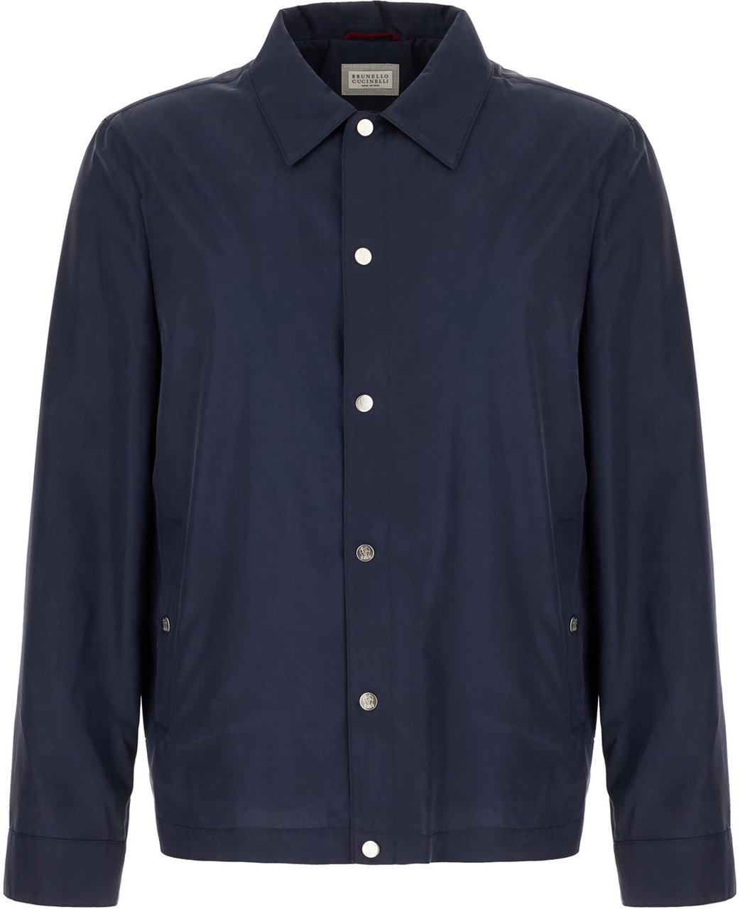 Brunello Cucinelli Brunello Cucinelli Midnight blue silk blend jacket Blauw