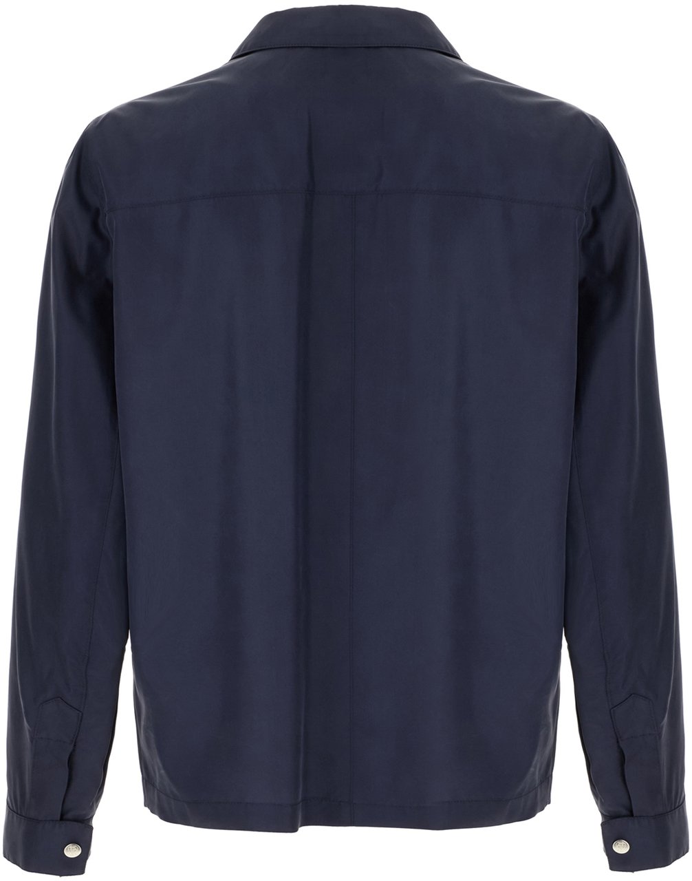 Brunello Cucinelli Brunello Cucinelli Midnight blue silk blend jacket Blauw