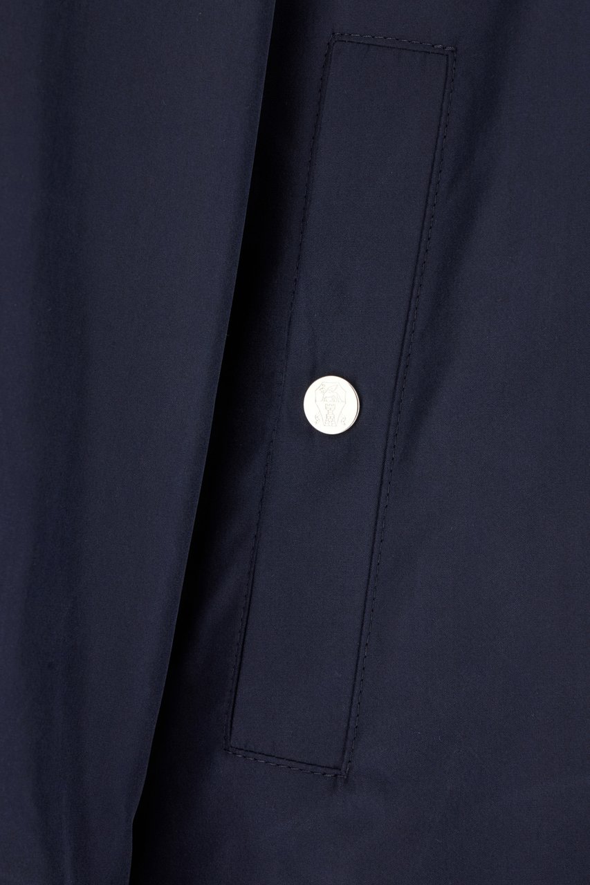 Brunello Cucinelli Brunello Cucinelli Midnight blue silk blend jacket Blauw