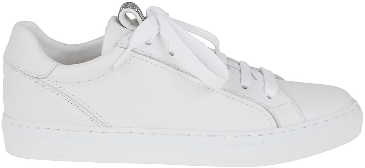 Brunello Cucinelli Mat Calf Sneaker with Precious Detail Wit