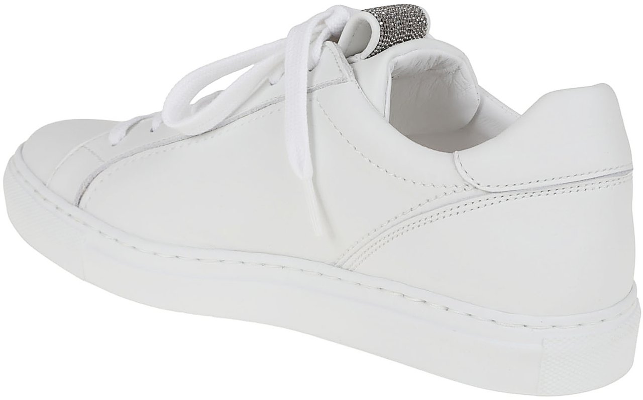 Brunello Cucinelli Mat Calf Sneaker with Precious Detail Wit
