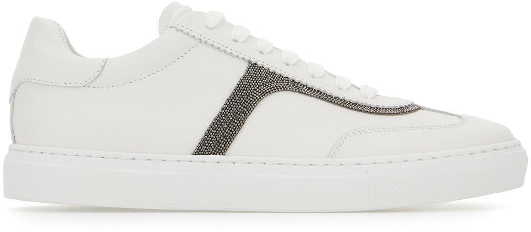 Brunello Cucinelli Brunello Cucinelli White leather sneakers Wit