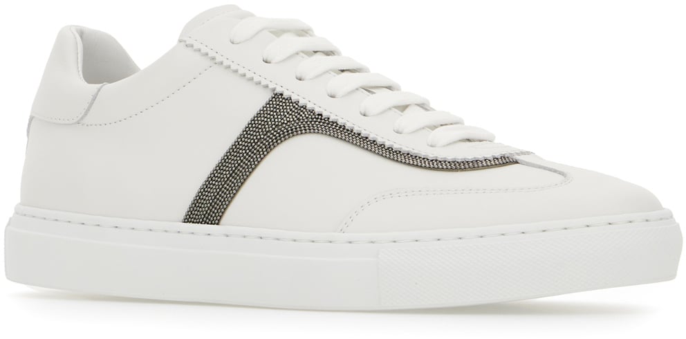 Brunello Cucinelli Brunello Cucinelli White leather sneakers Wit