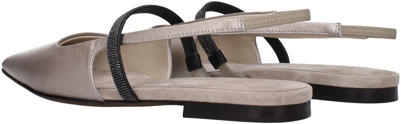 Brunello Cucinelli Slingback Flats Beige