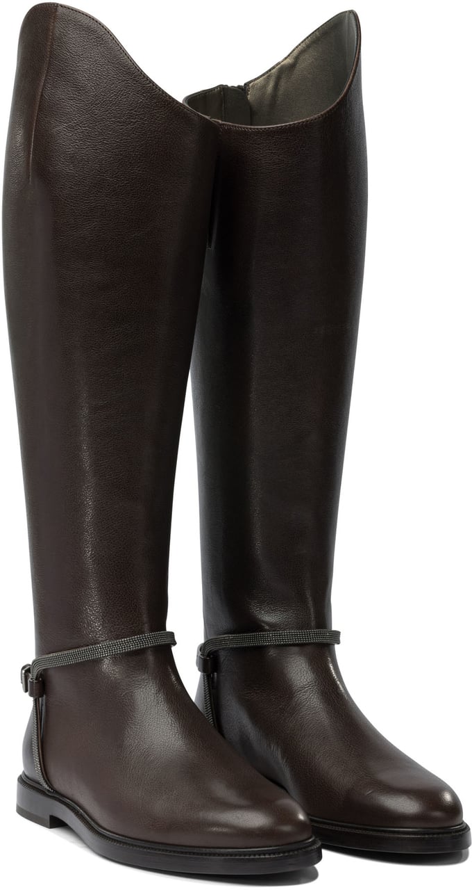 Brunello Cucinelli "Classic" Boots Bruin