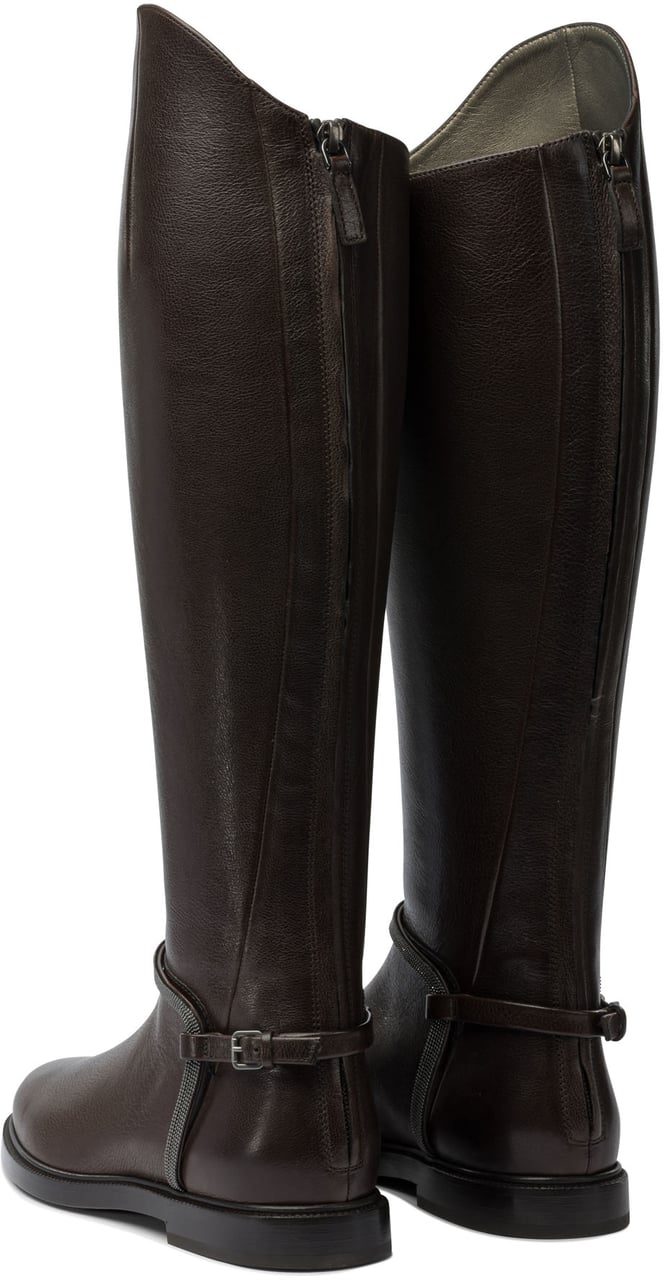 Brunello Cucinelli "Classic" Boots Bruin