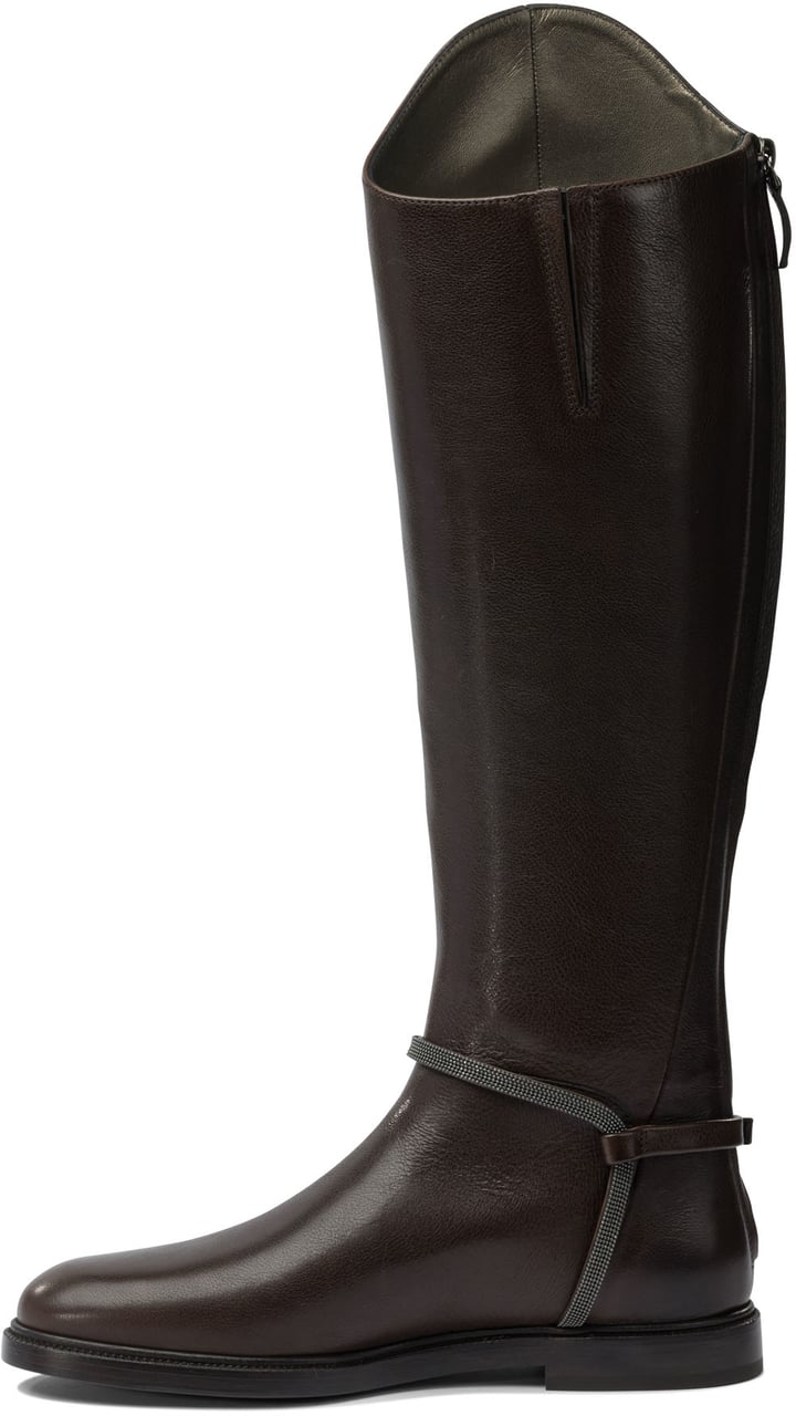 Brunello Cucinelli "Classic" Boots Bruin