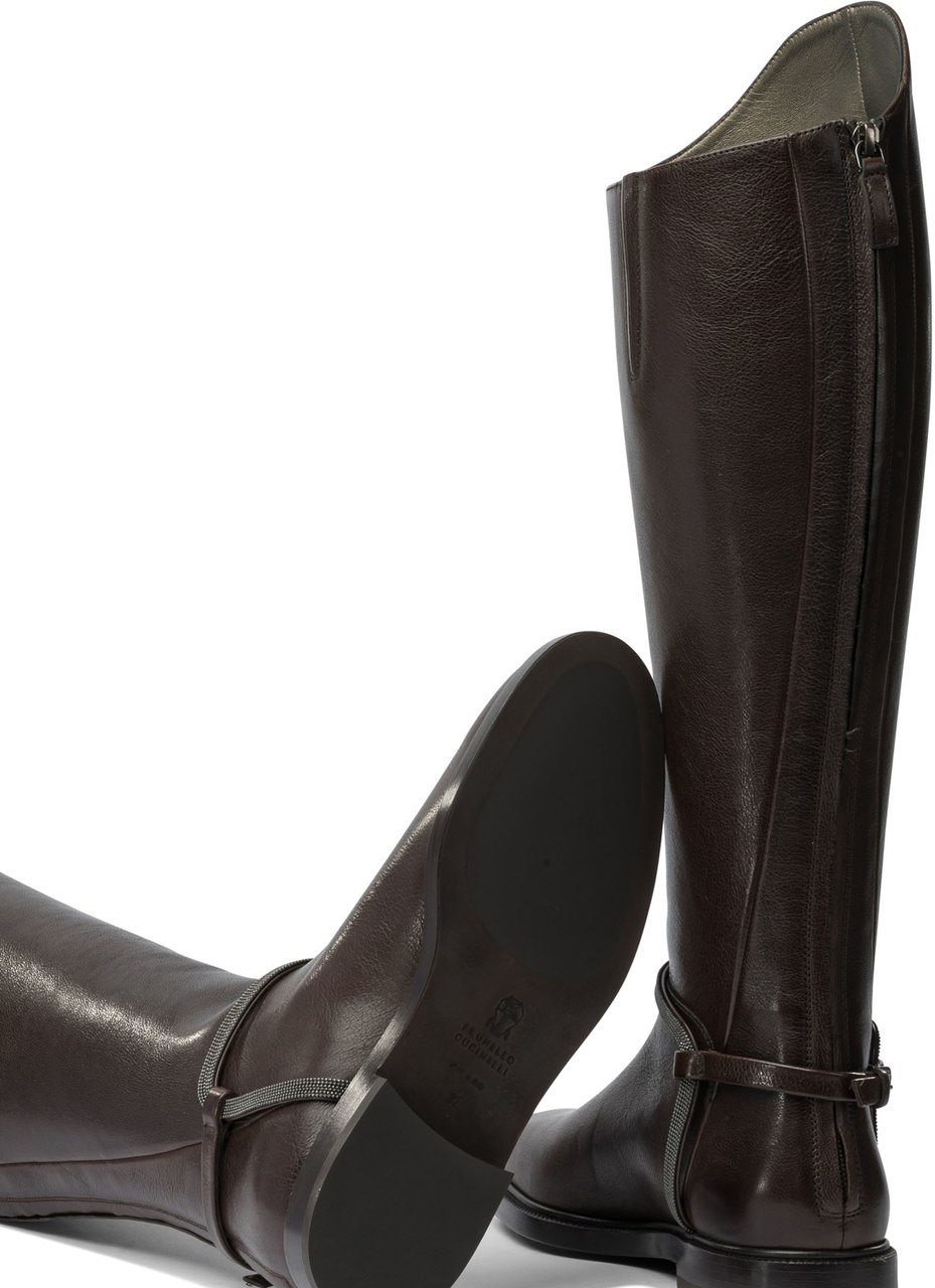 Brunello Cucinelli "Classic" Boots Bruin