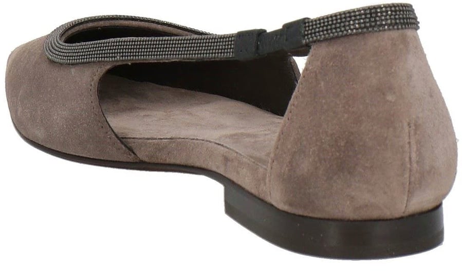 Brunello Cucinelli Brunello Cucinelli Suede Flats Grijs