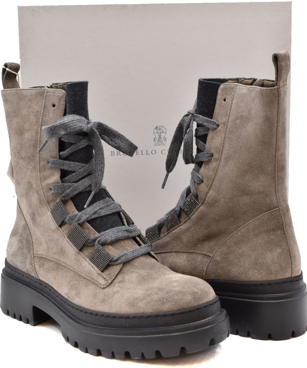 Brunello Cucinelli Bootie Taupe Taupe