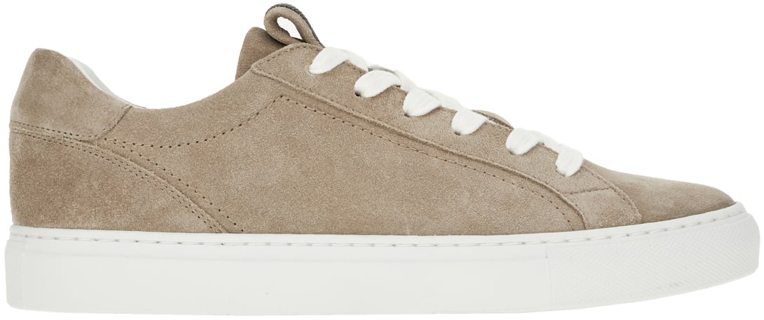 Brunello Cucinelli Brunello Cucinelli Dove grey suede sneakers Bruin