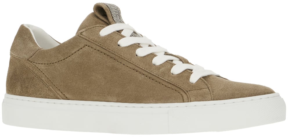 Brunello Cucinelli Brunello Cucinelli Camel suede sneakers Divers