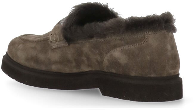 Brunello Cucinelli Flat Shoes Brown Taupe