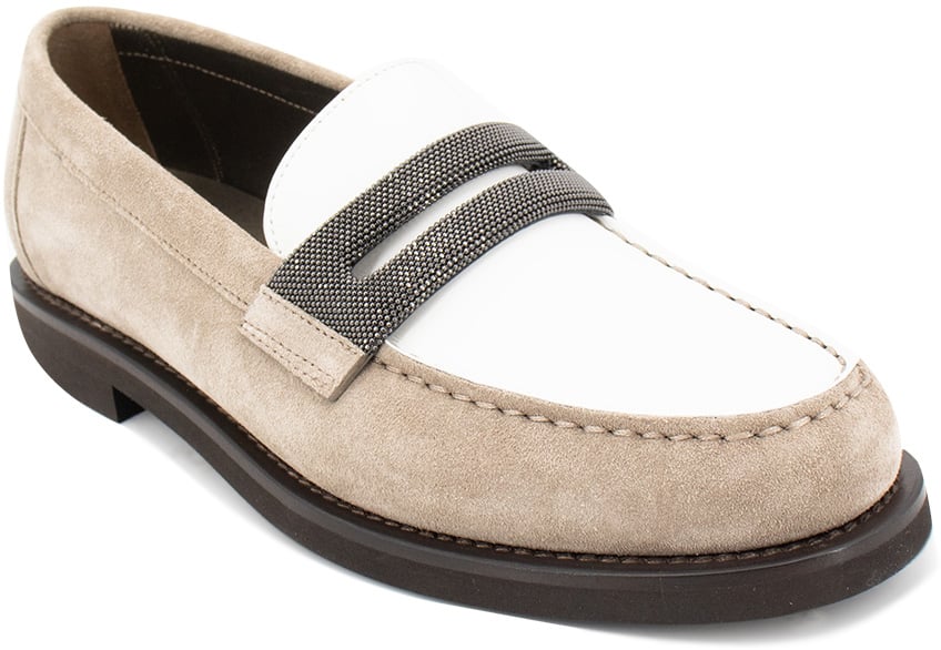 Brunello Cucinelli Leather moccasins Wit