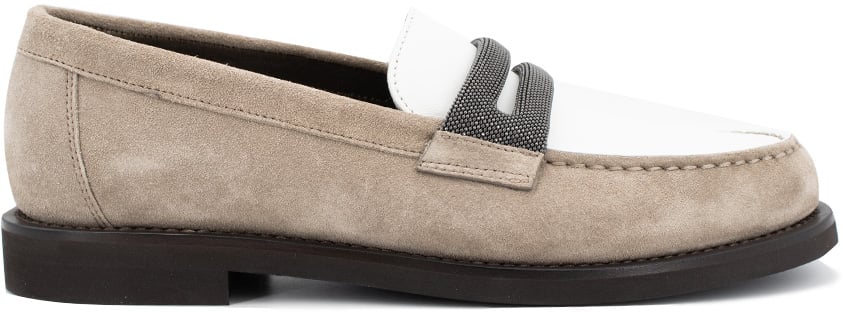 Brunello Cucinelli Leather moccasins Wit