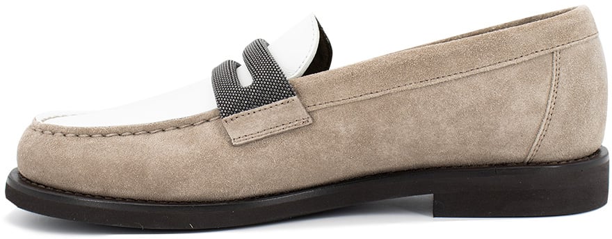 Brunello Cucinelli Leather moccasins Wit