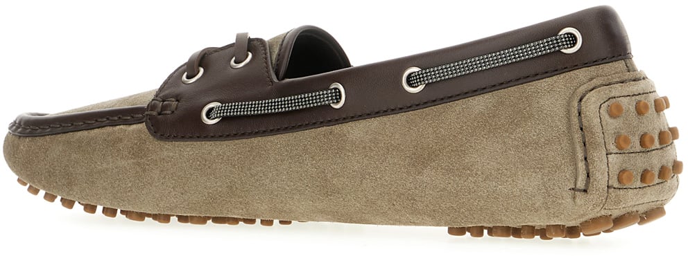 Brunello Cucinelli Brunello Cucinelli Camel suede loafers Bruin