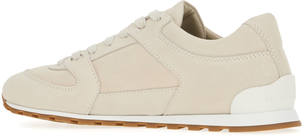 Brunello Cucinelli Brunello Cucinelli Sand suede sneakers Neutraal