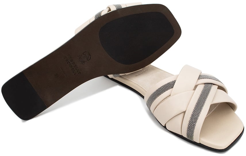 Brunello Cucinelli Slides Beige