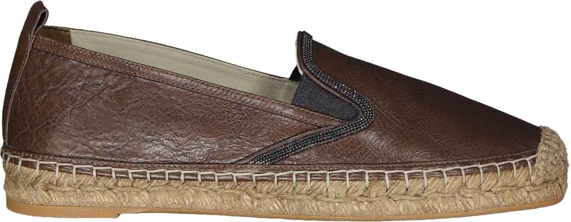 Brunello Cucinelli Leather Espadrilles Bruin