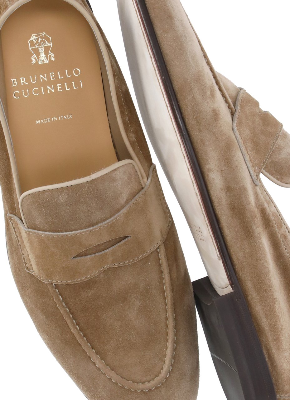 Brunello Cucinelli Flat Shoes Beige Beige