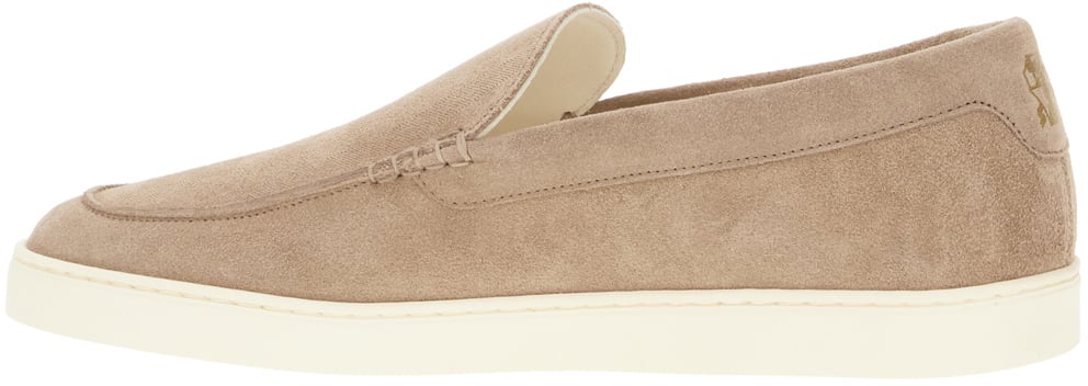 Brunello Cucinelli Sand suede loafers Neutraal
