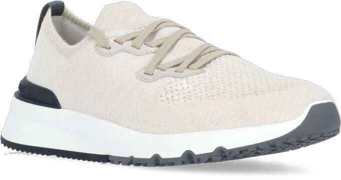 Brunello Cucinelli Sneakers Ivory Wit