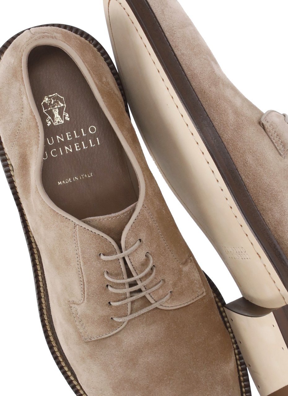Brunello Cucinelli Flat Shoes Brown Beige