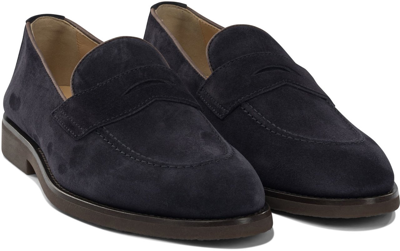 Brunello Cucinelli Suede "Penny" loafers Bruin