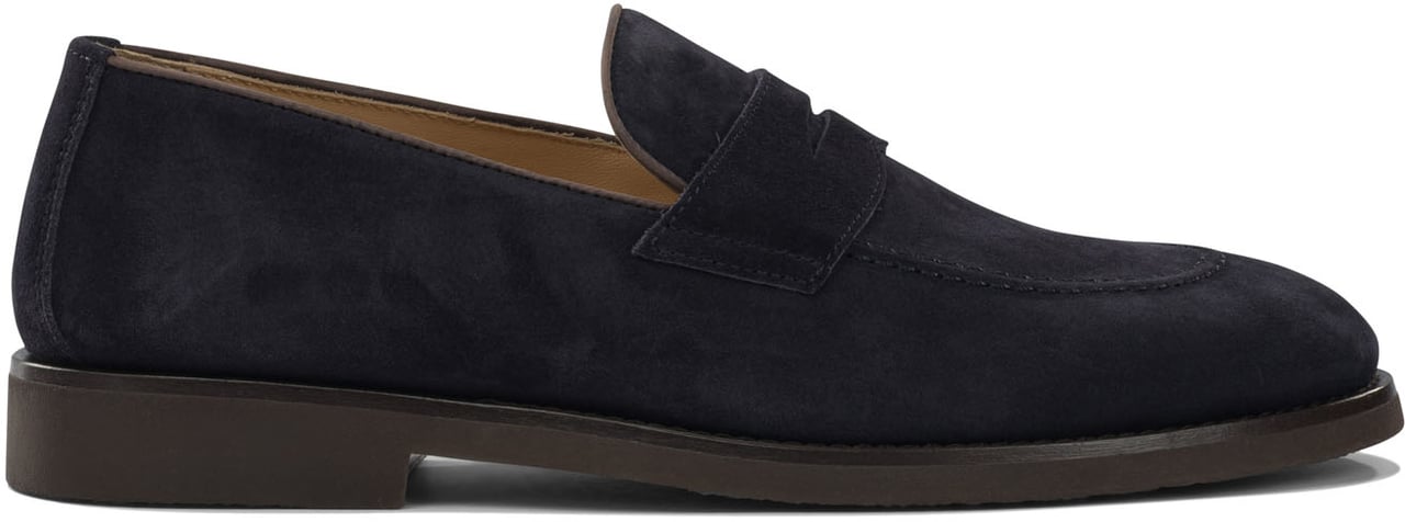 Brunello Cucinelli Suede "Penny" loafers Bruin
