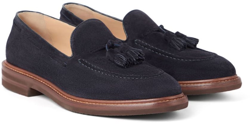 Brunello Cucinelli Flat Shoes Blue Blauw