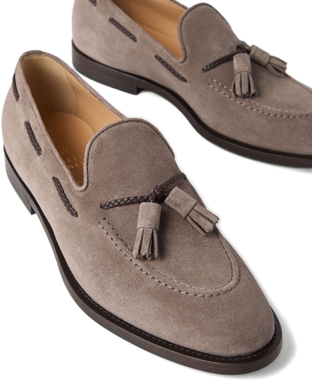 Brunello Cucinelli Flat Shoes Grey Grijs