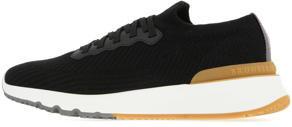 Brunello Cucinelli Black fabric sneakers Zwart