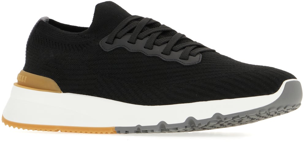 Brunello Cucinelli Black fabric sneakers Zwart