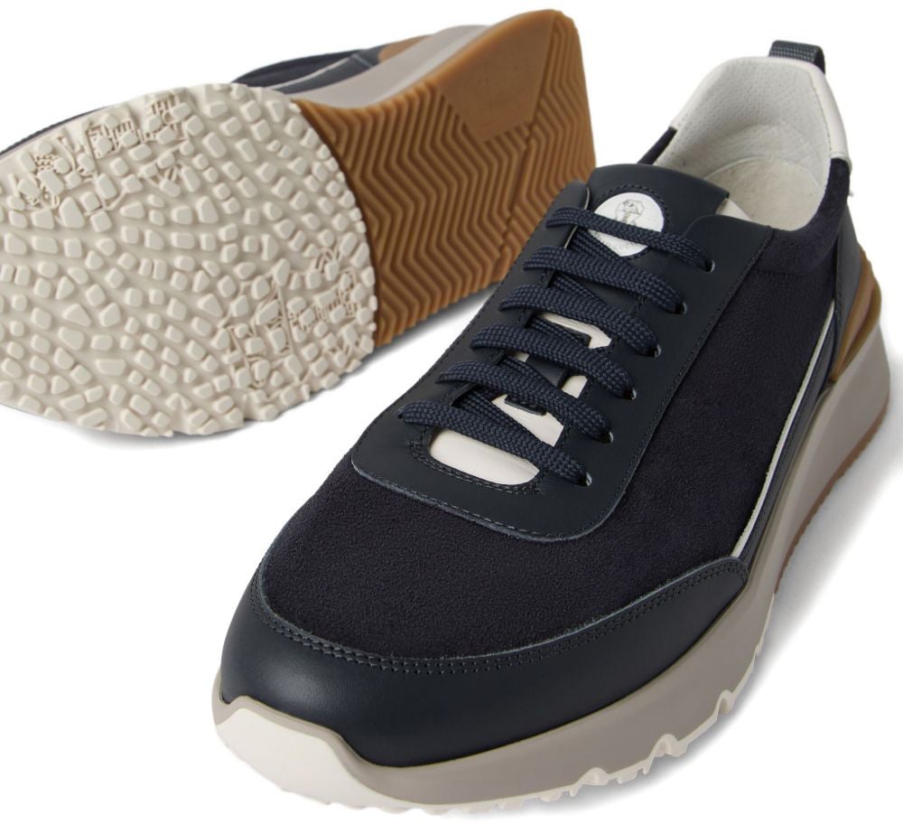 Brunello Cucinelli Flat Shoes Blue Blauw