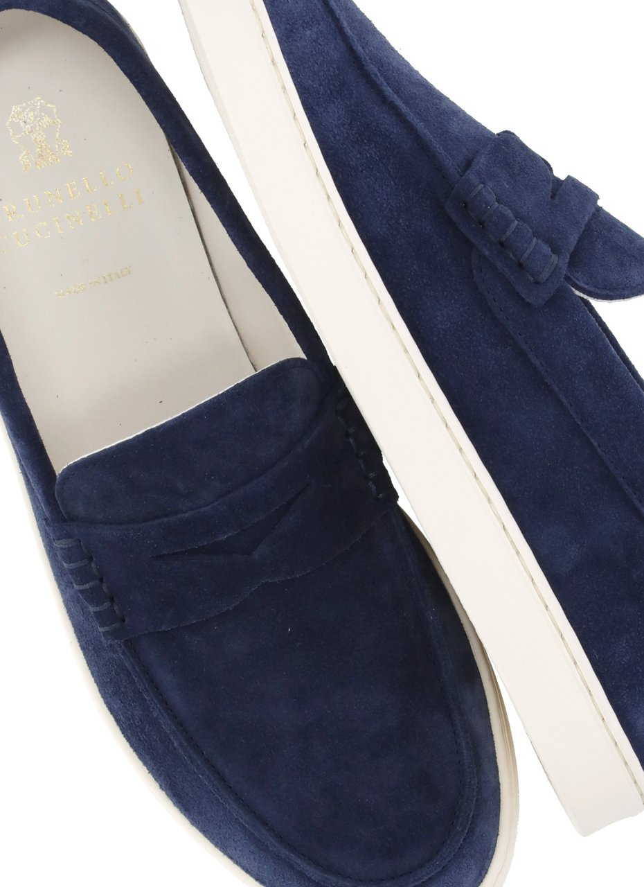 Brunello Cucinelli Flat Shoes Blue Navy