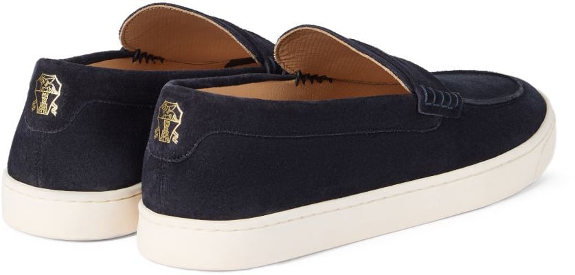 Brunello Cucinelli Flat Shoes Blue Blauw