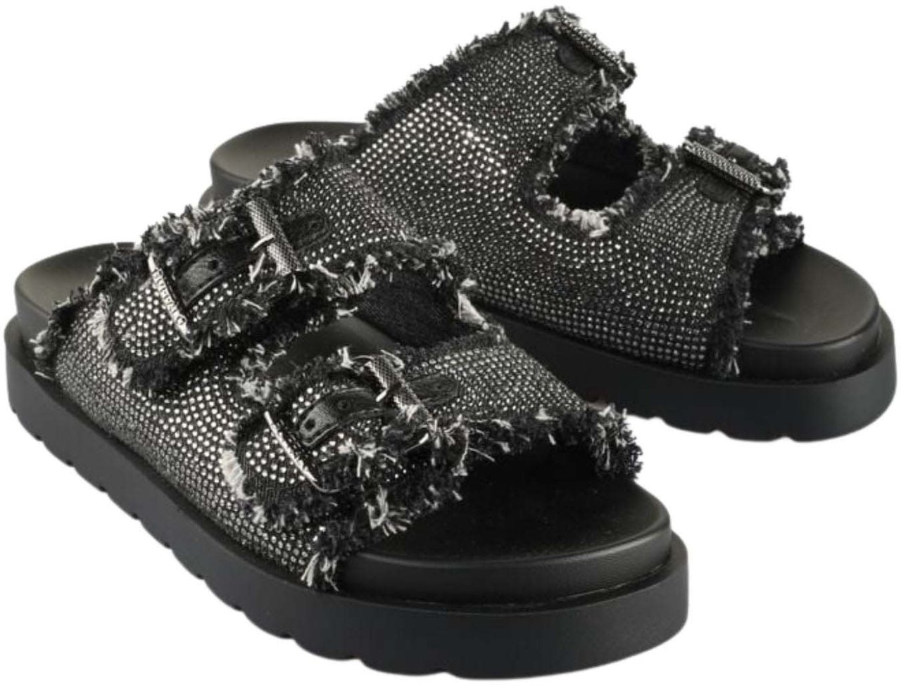 Buffalo London Eve Ari Spark Dames Sandaal Zwart