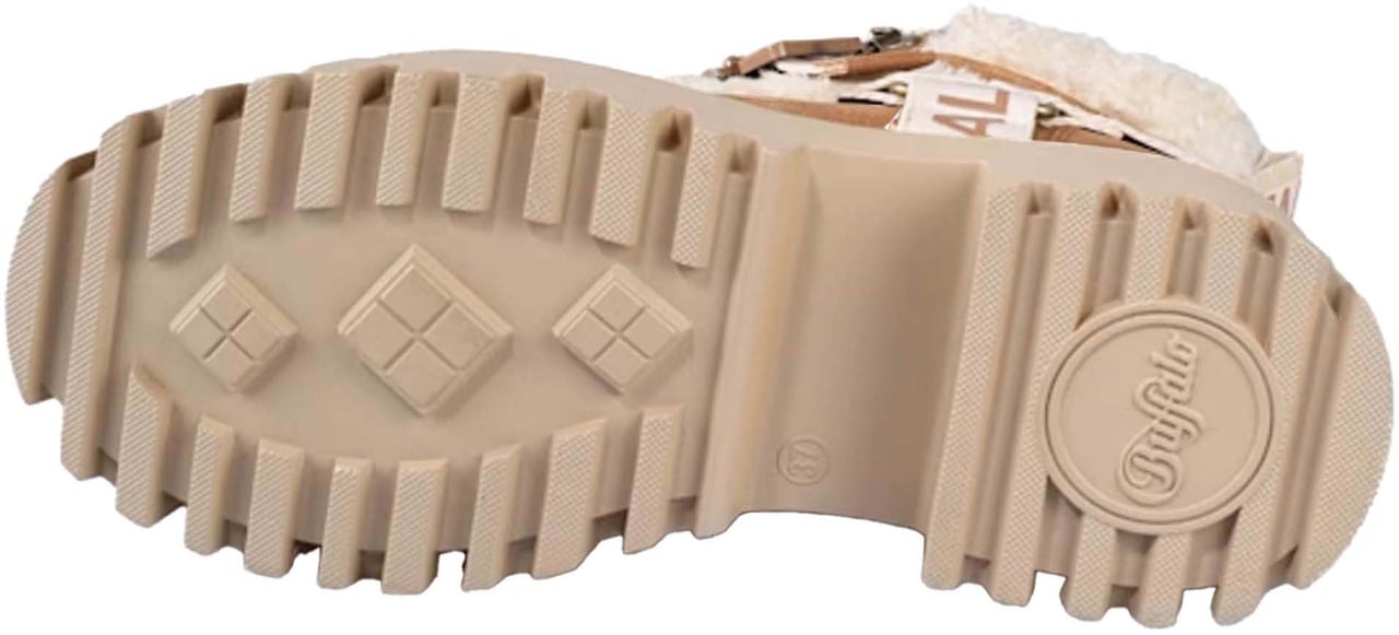 Buffalo London Aspen Com Mid Warm Boots Beige