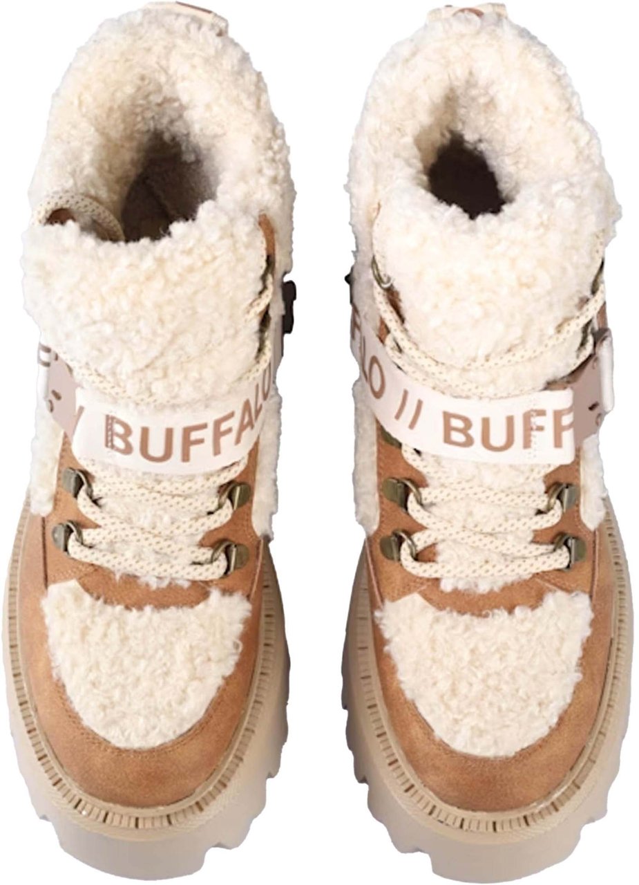 Buffalo London Aspen Com Mid Warm Boots Beige