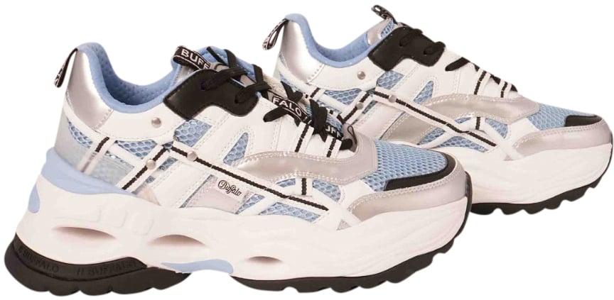Buffalo London Buffalo Triplet Hollow Sneakers Lichtblauw Triplet Hollow Blauw