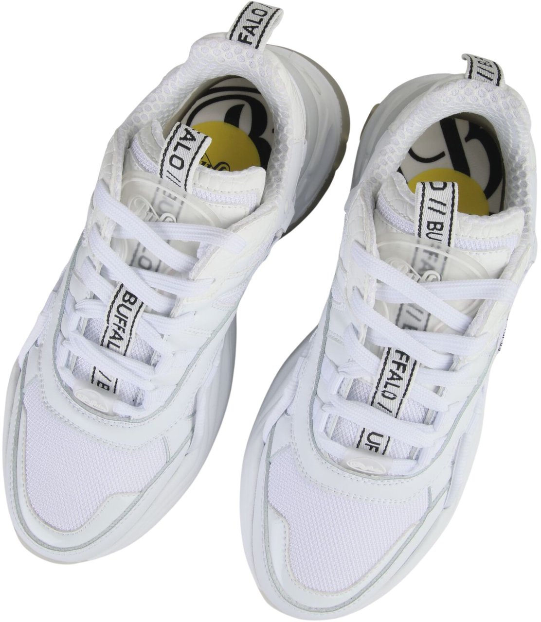 Buffalo London Buffalo Triplet Hollow Sneakers Wit Triplet Hollow Wit