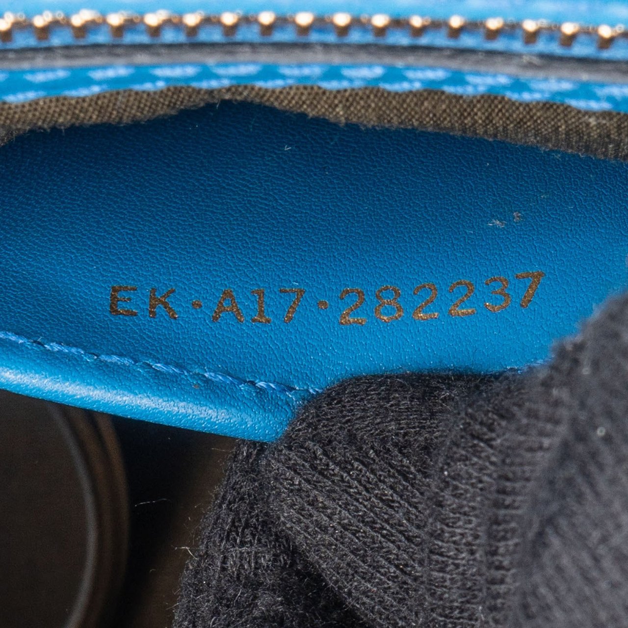 Bulgari Bleu Leather Serpenti Forever Flap Crossbody Bag Blauw