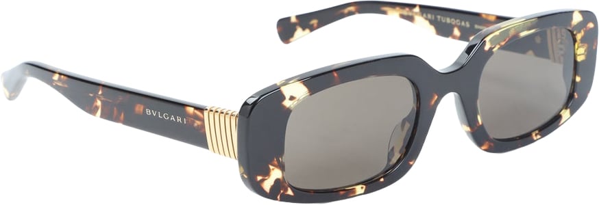 Bulgari Eyewear Tubogas Spotted Havana Sunglasses Divers